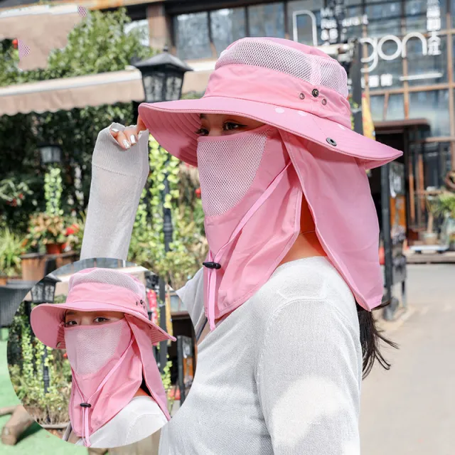 Sun Hat Outdoor Large Head Circumference Pink - Shop at LoveMi
