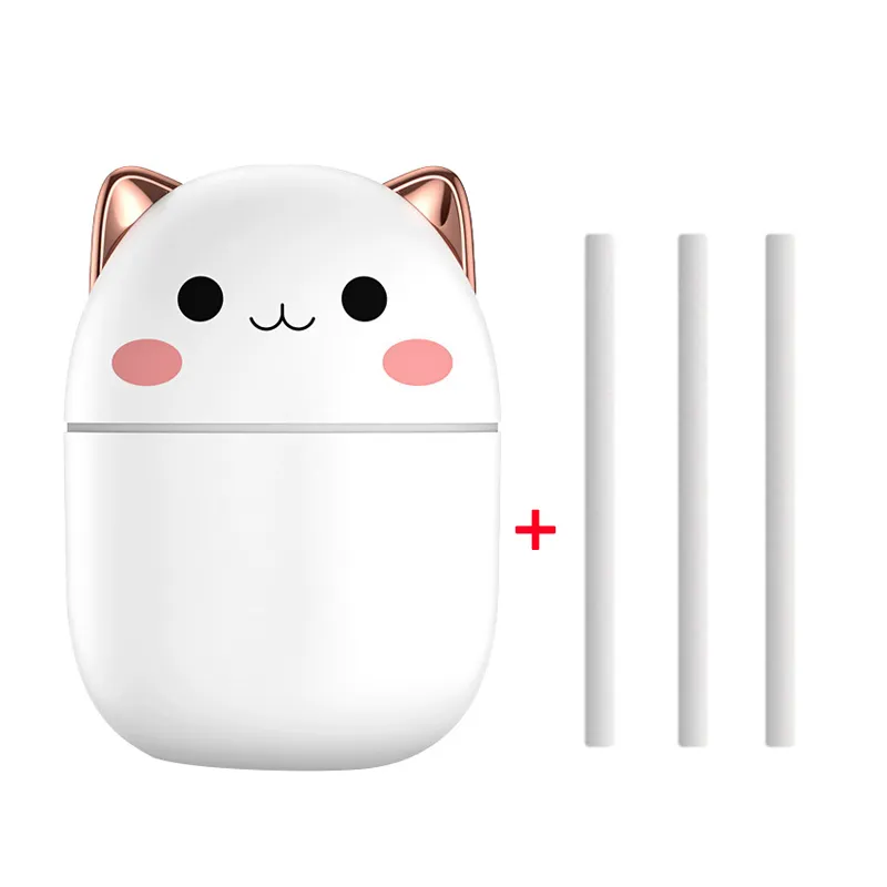 Air Humidifier Cute Cat Ultra-Silent USB Office Household Bedroom Car Aromatherapy Air Purifier With Led Cool Mist Spray – image 7