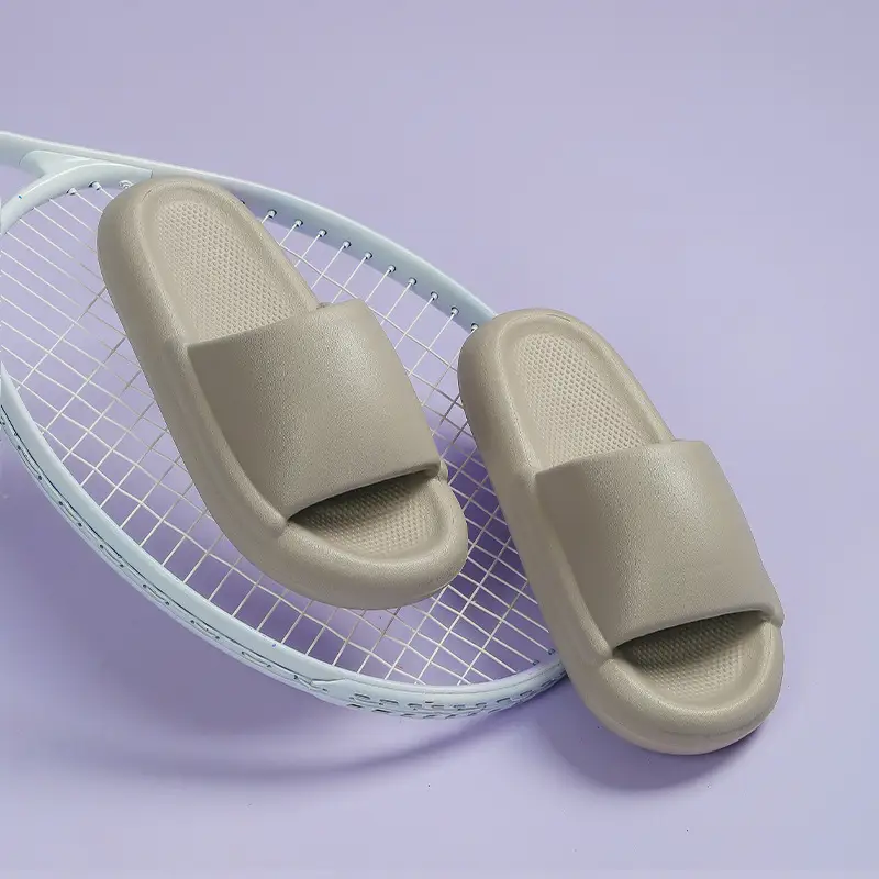 Thick-Soled EVA Indoor Slippers for Women and Men — Grey, 36to37