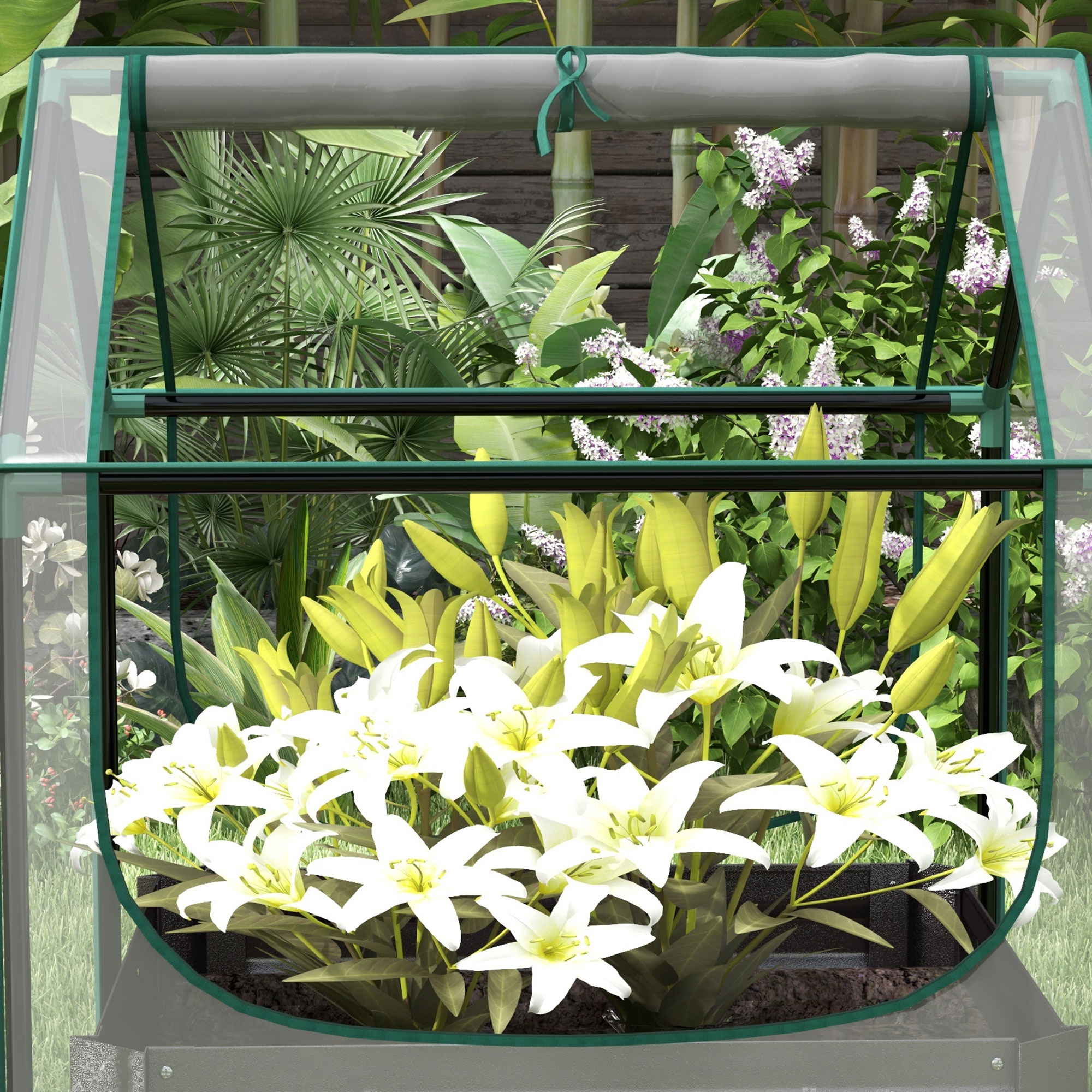 61 X 61cm Garden Planting Bed With Cover — image 10
