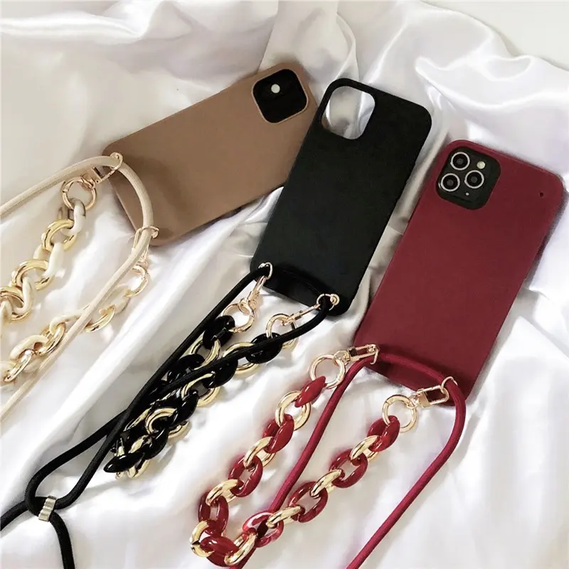 Japanese And Korean Style Bracelet Mobile Phone Case Diagonal Strap Protective Cover