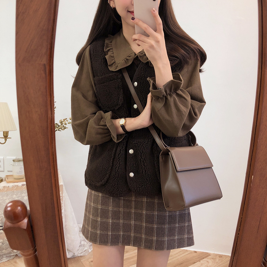 Skirt Hong Kong Style Retro Autumn And Winter Woolen