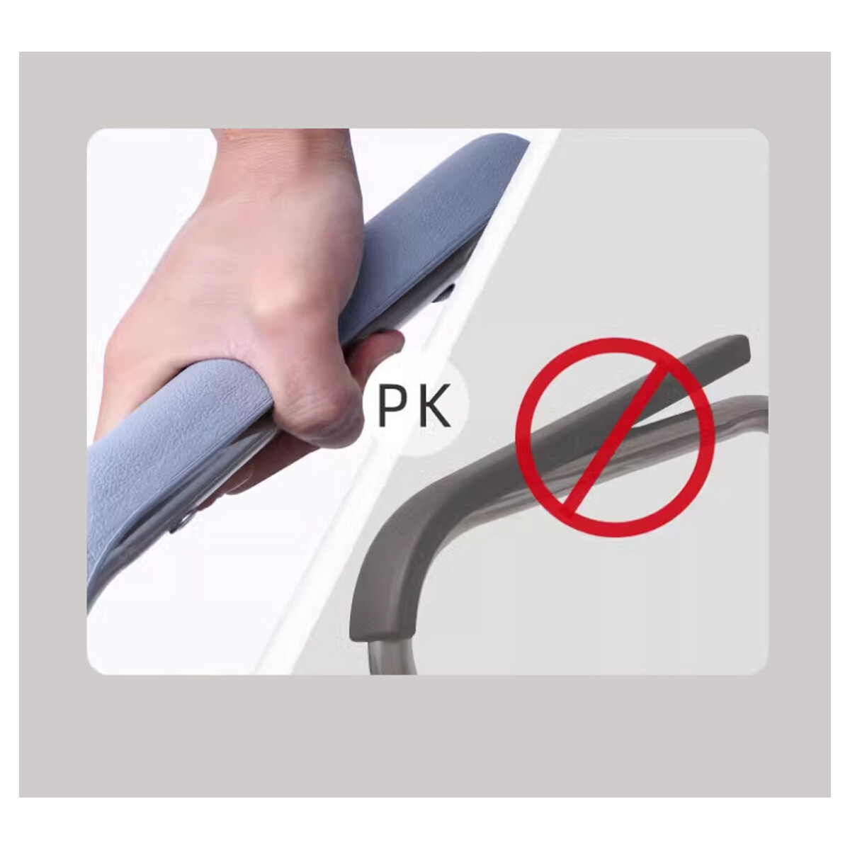 Raised Toilet Seat Frame Aluminium Alloy Riser For Elderly Rehabilitation Gift