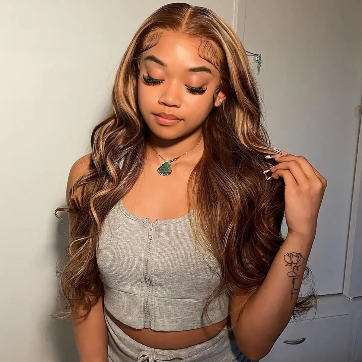 4x4 Lace Closure Wig Human Hair P427