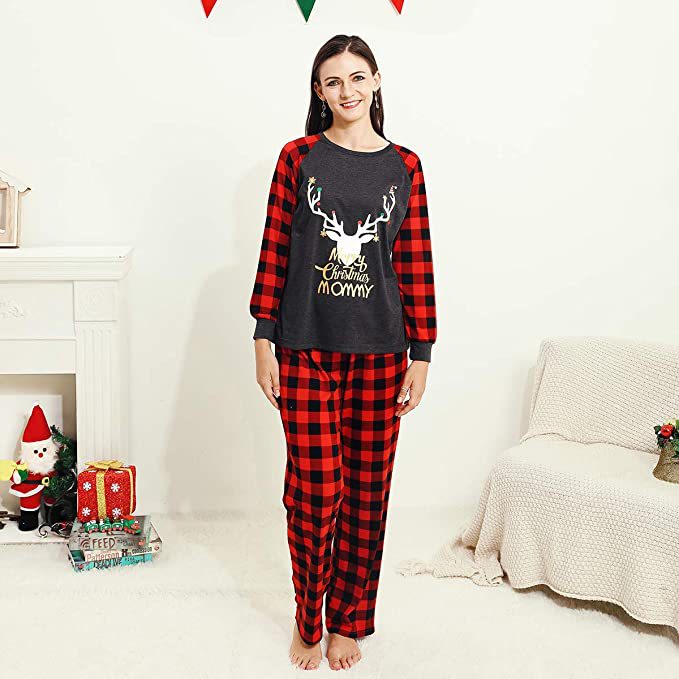 Family Pajamas Set And Home Service Elk Print - Shop at LoveMi