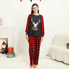 Family Pajamas Set And Home Service - Elk Print - View 1