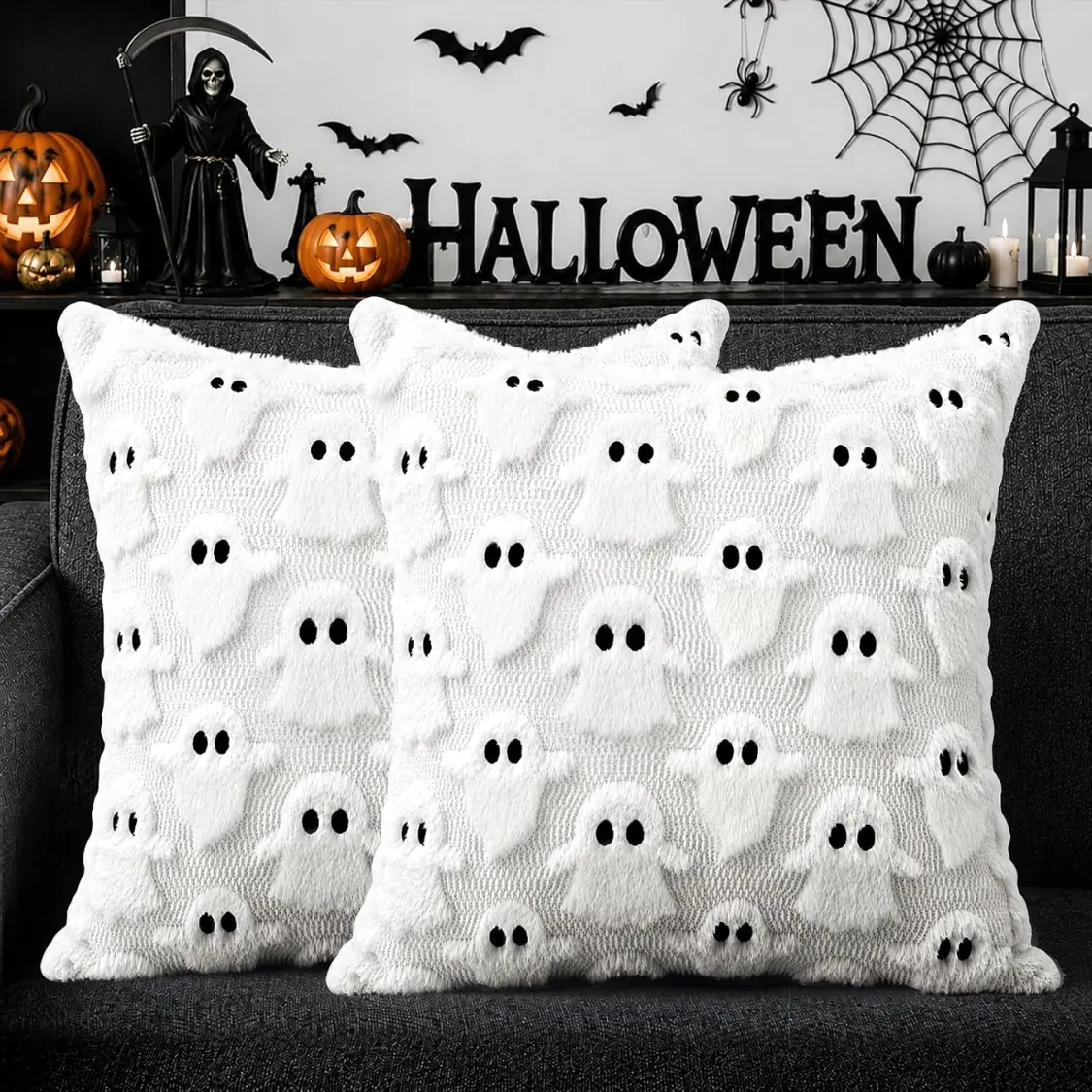 Halloween Decorations Outdoor Pillow Covers Set