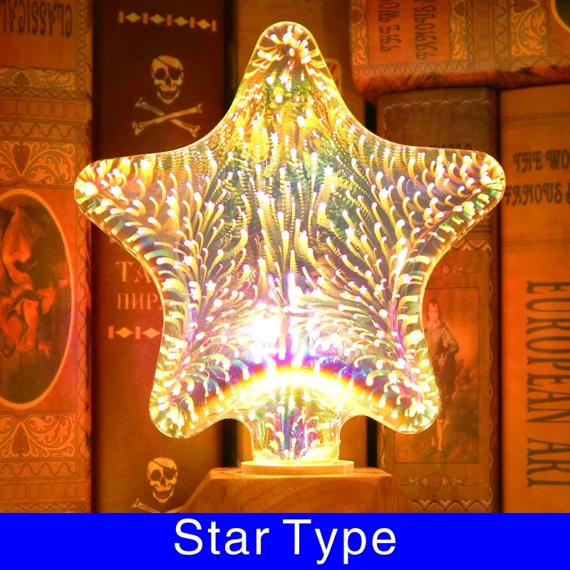3D Fireworks Decorative Light Bulb Christmas Lights Christmas Home Decorations – image 10