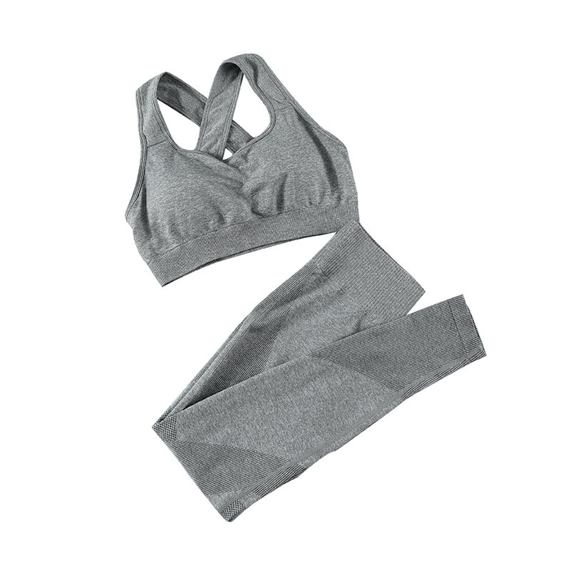 Women's Cross Vest High Waist Yoga Suit