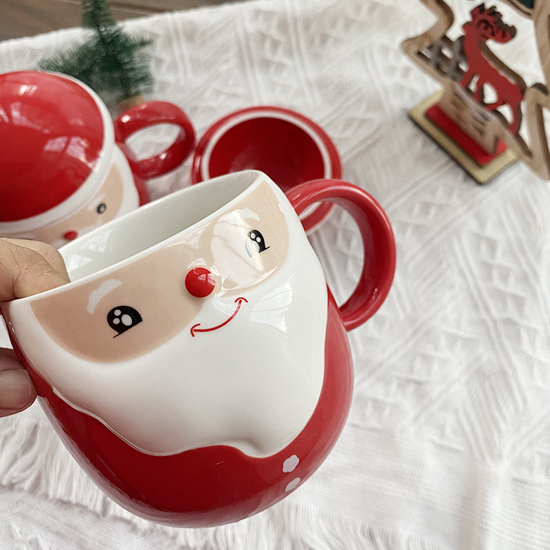 Title 5, Christmas Ceramic Mug Student Gift Cute Cartoon