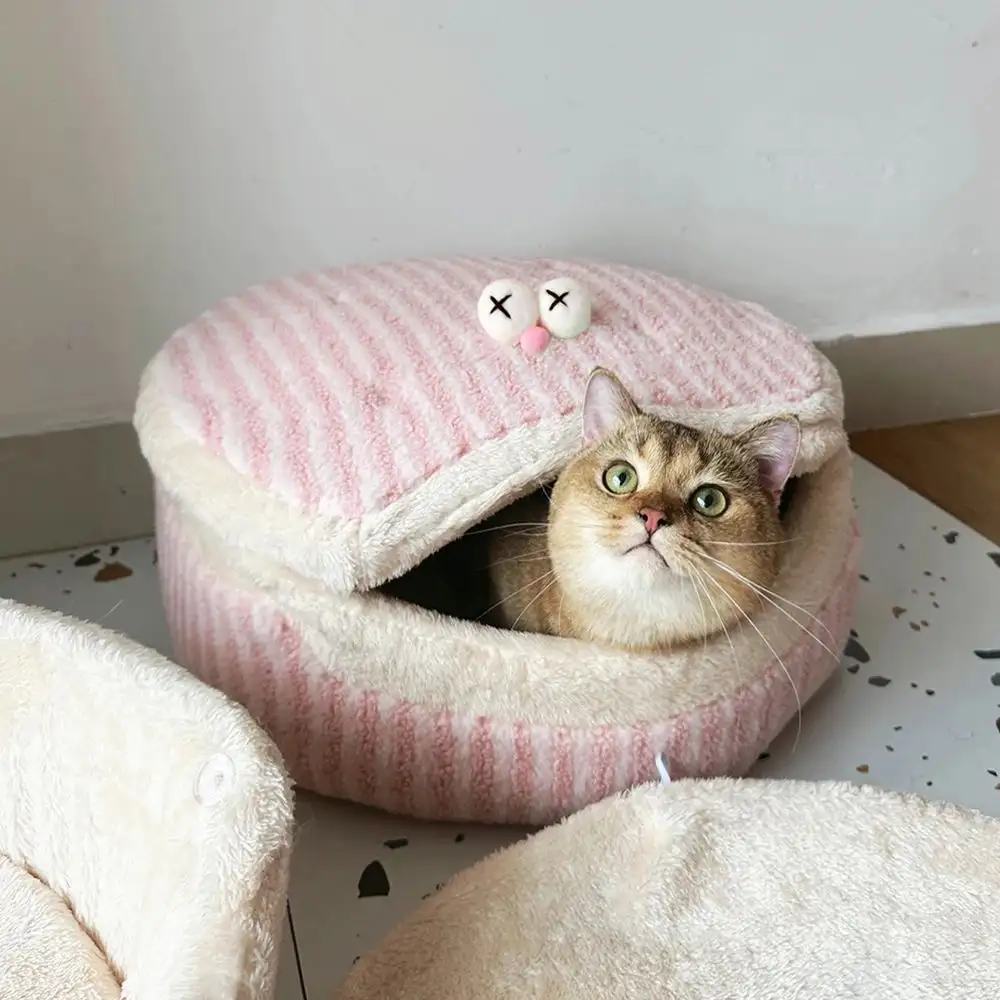 Causeway Braised Sandwich Cat Nest Warmth Winter Four Seasons Universal Cat House Washable Pet Nest