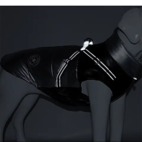 Windproof and Warm Reflective Webbing Big Dog Cotton Coat