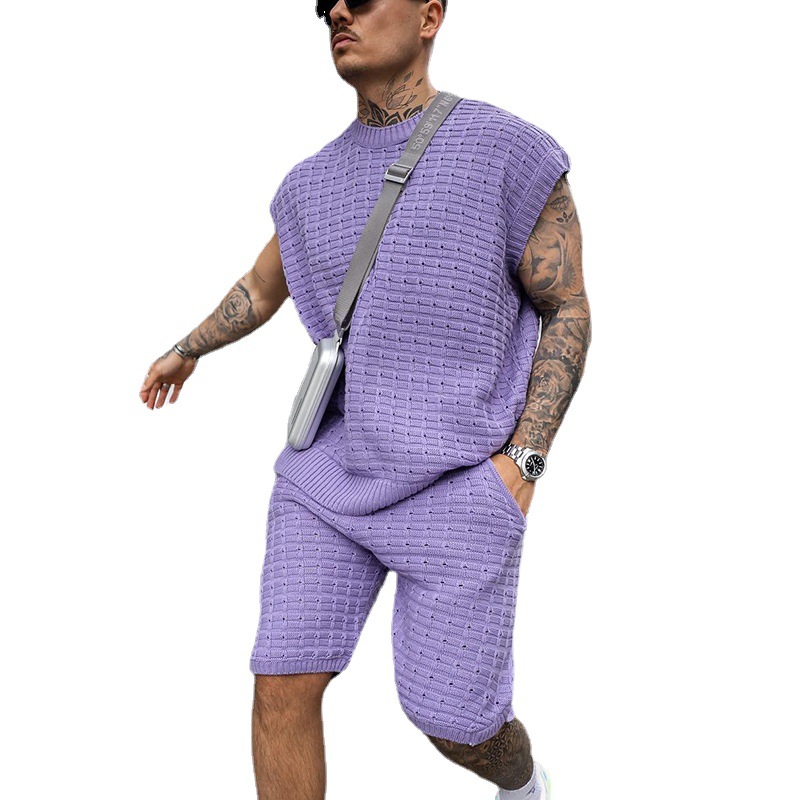 Men's Sports Casual Loose Trendy Short-sleeved Suit