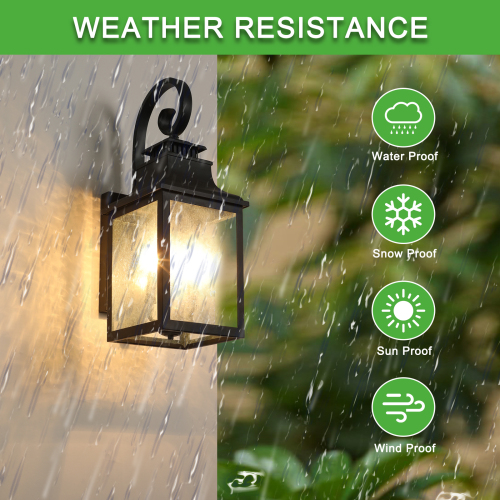 Large Outdoor Glass Wall Light Supports Many Types Of Bulbs -2 Packs Unavailable Platforms- Temu — foto 7