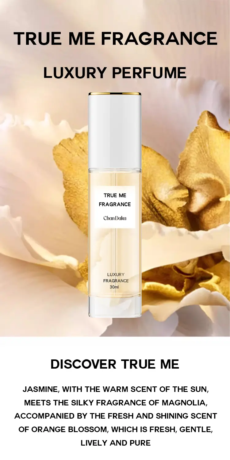 TRUE ME FRAGRANCE 30ml, Floral Jasmine & Rose Scent With Orange Flower Base , Long-Lasting Luxury Perfume Spray For Women, Travel Size