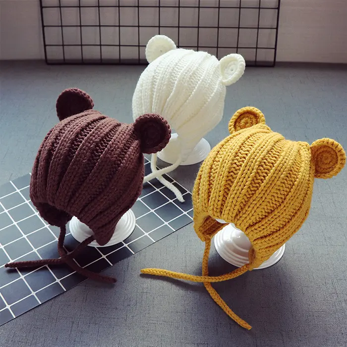 Baby Children's Ear Protection Wool Hat Korean Version 1