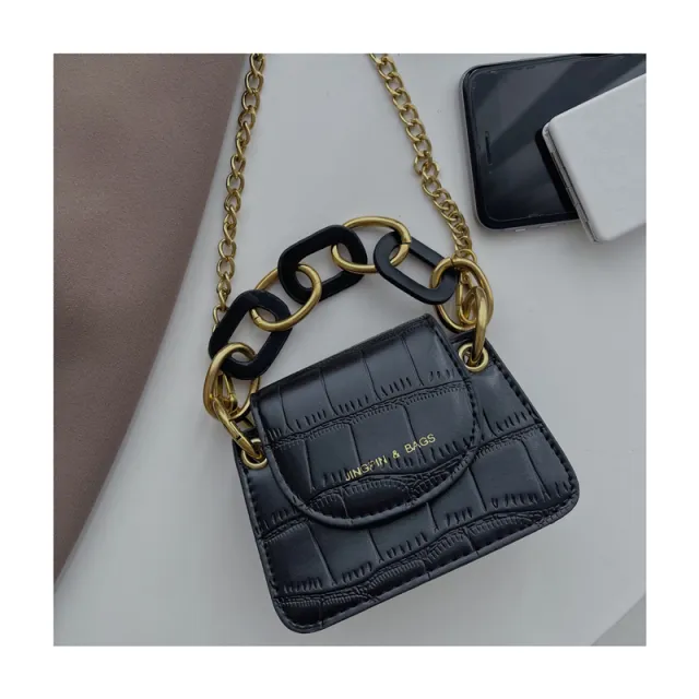 Messenger Female Niche Design Lipstick Mini Bag Black - Shop at LoveMi