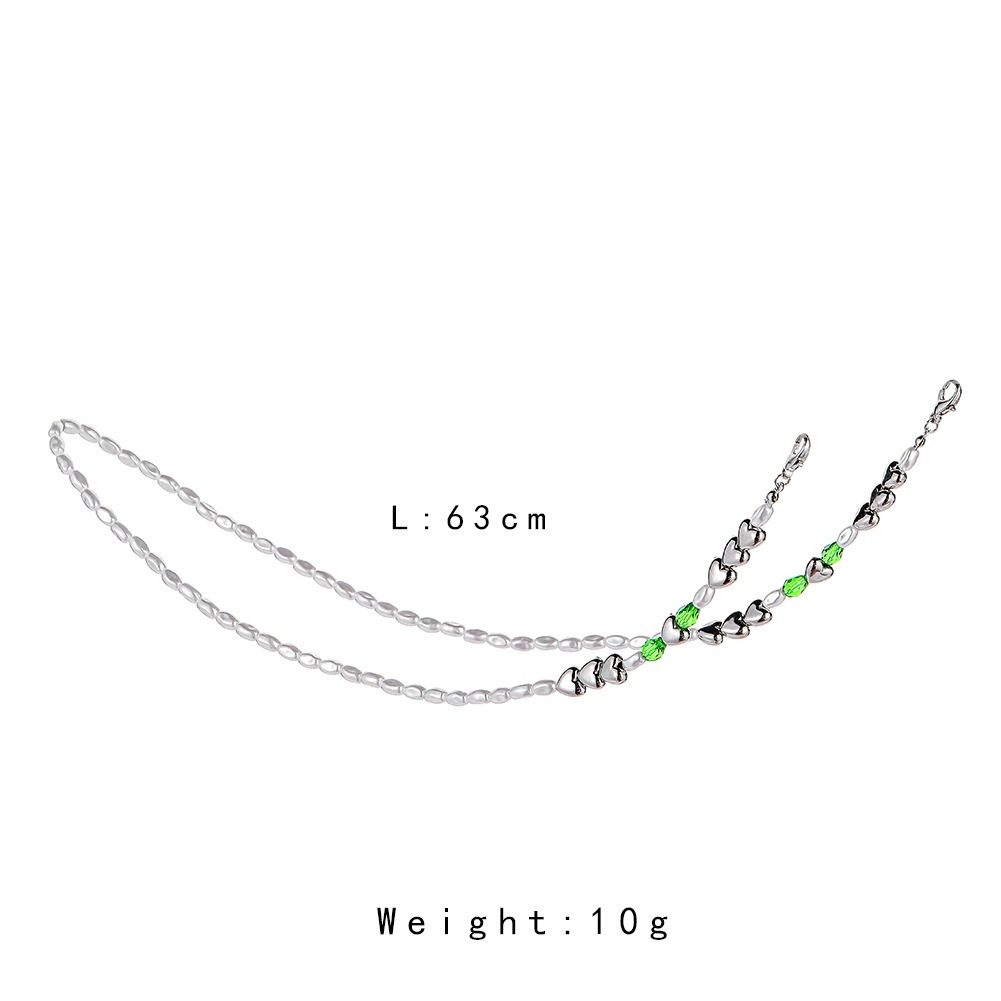 Pearl Necklace Oval Mask Chain Glasses Chain