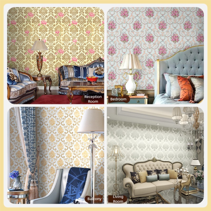 Vintage Floral Wallpaper, Floral Wall Sticker