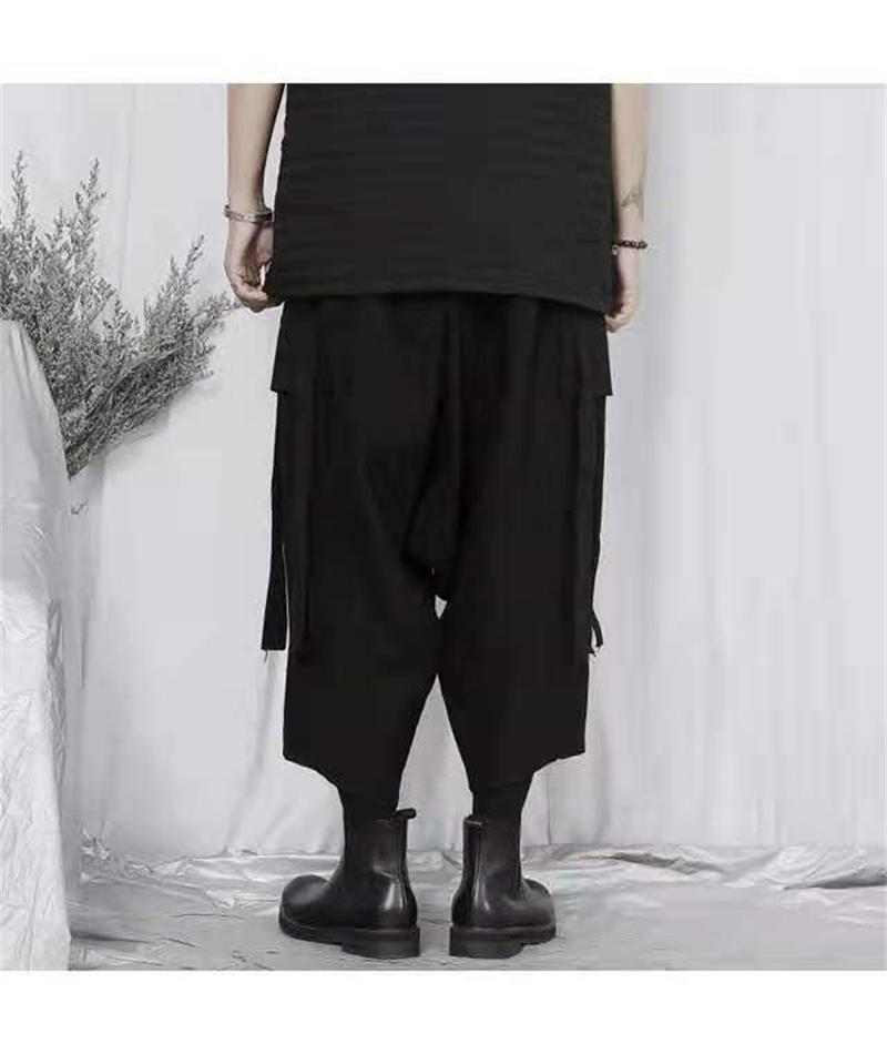 Title 8, Mens Japanese Loose Fitting Wide Leg Casual Pa...