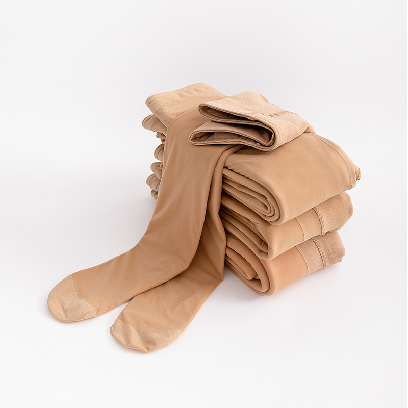 Double Layer Bare Skin Feeling Plush Stockings