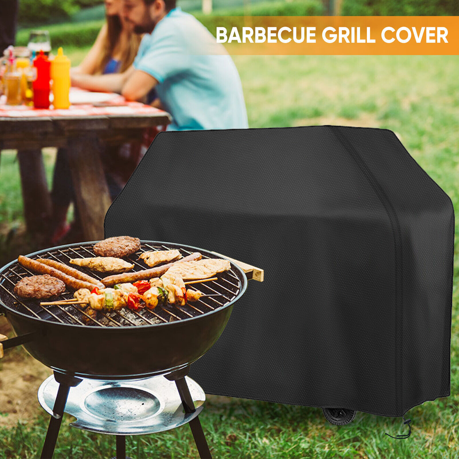 Heavy Duty BBQ Cover Waterproof Barbecue Gas Smoker Grill Patio Garden Outdoor — image 6