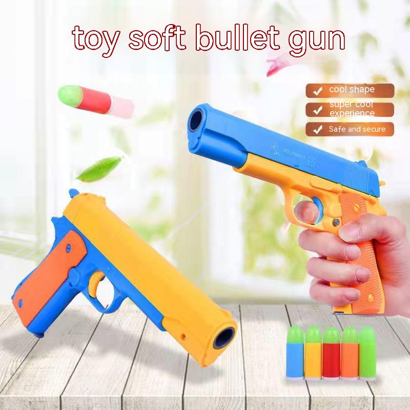 Children's Semi-automatic Bullet Supply Toy Gun