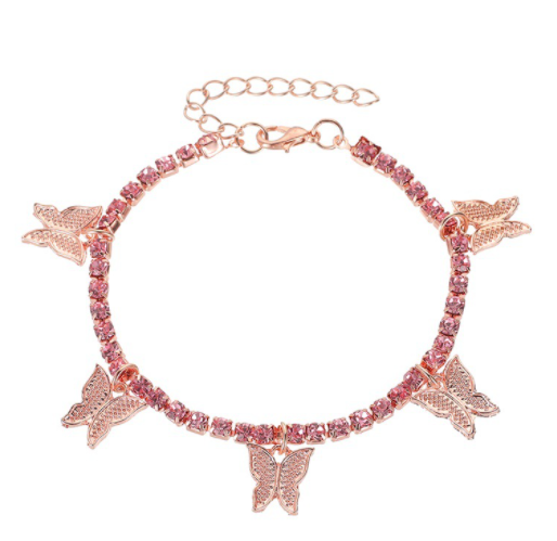 Rose gold anklet