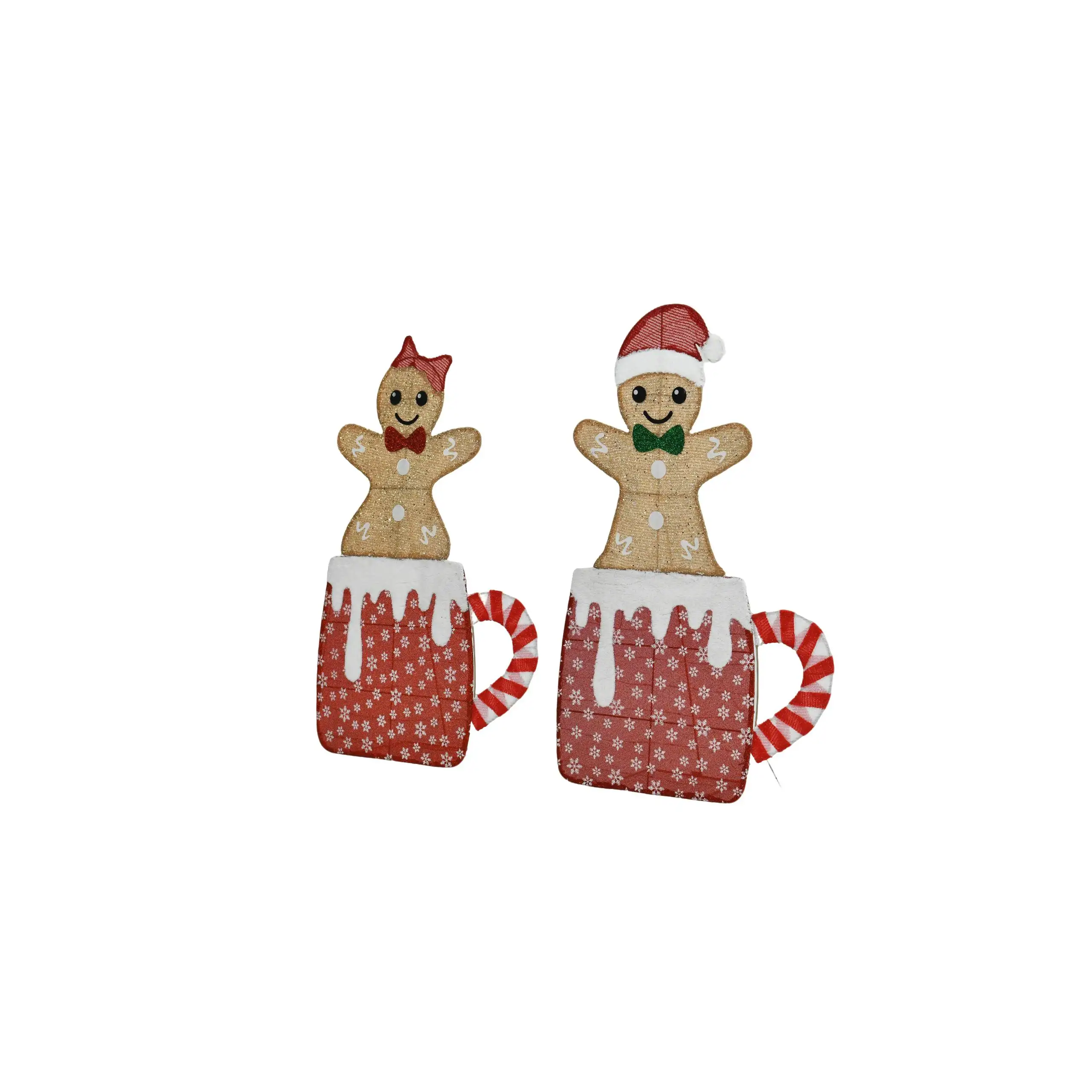 40-inch And 42-inch Gingerbread Man Shaped Decorative Lights, Warm Christmas Style Home Atmosphere Lights, Christmas Holiday Atmosphere Lights