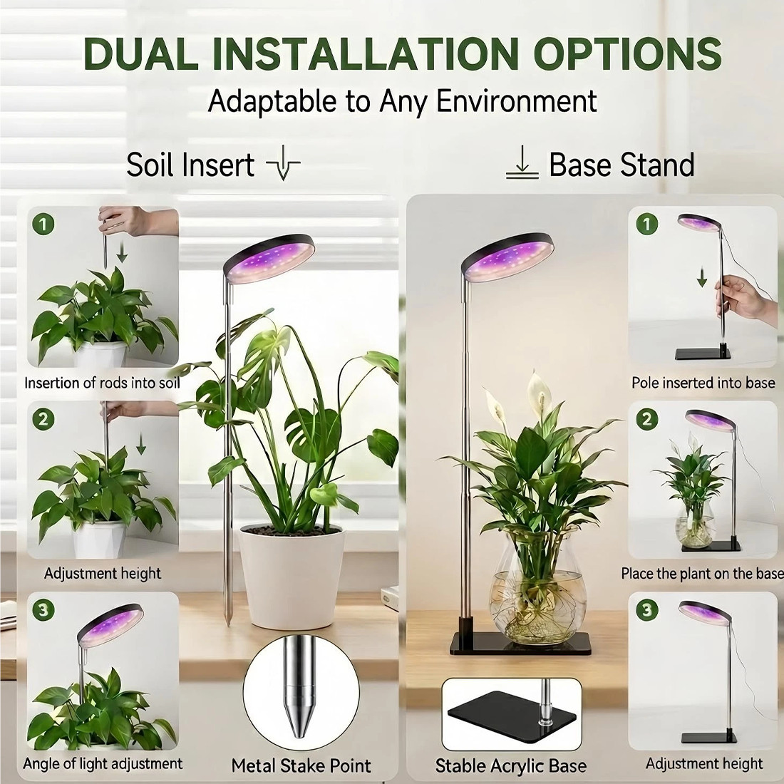 LED Plant Grow Lights For Indoor Plants Dimmable Growing Lamp USB Full Spectrum — image 3