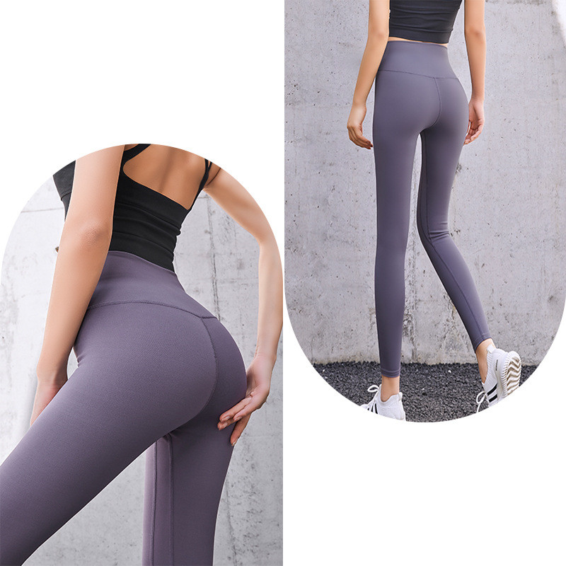 Title 34, High Waist Bottoming Fitness Sports Womens Tigh...