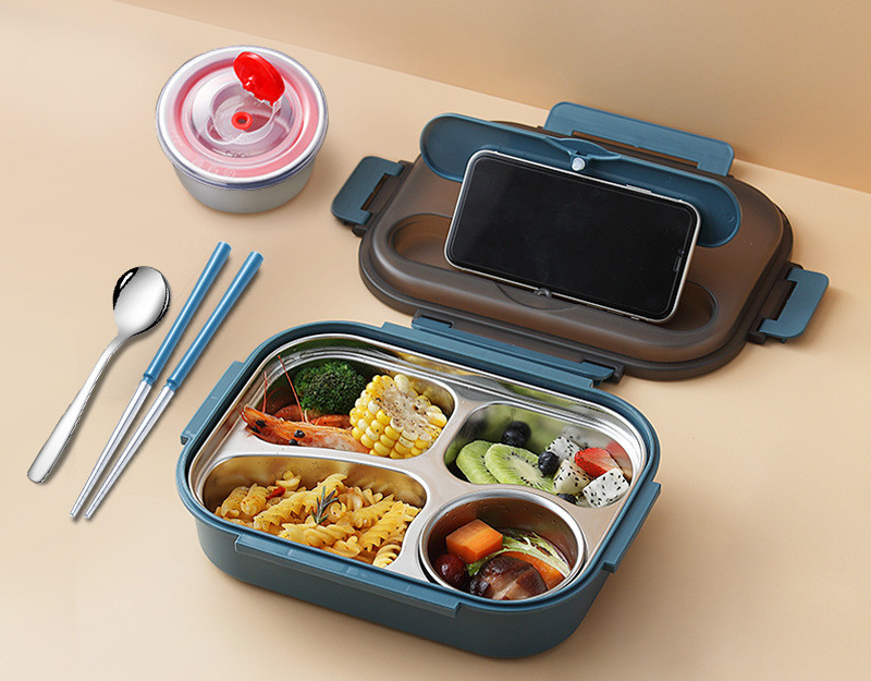 Title 3, 304 Stainless Steel Lunch Box, Fresh-keeping Bo...