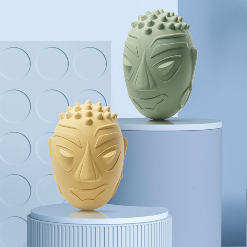 Rubber Retro Mask Voice Dog Toy