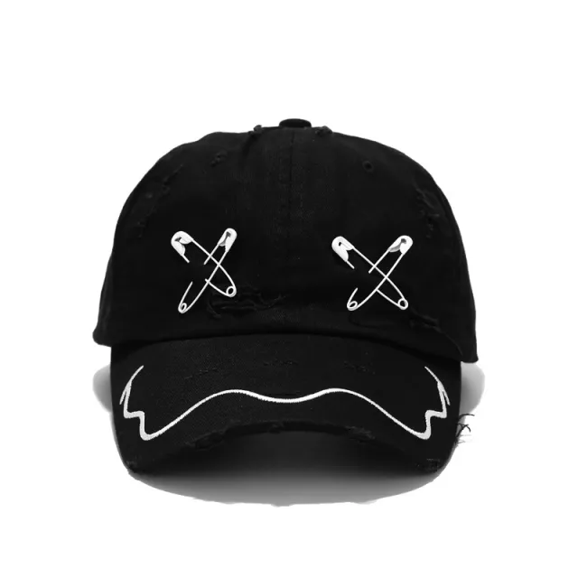 Baseball Cap Men's Trend Embroidery Shading Black - Shop at LoveMi