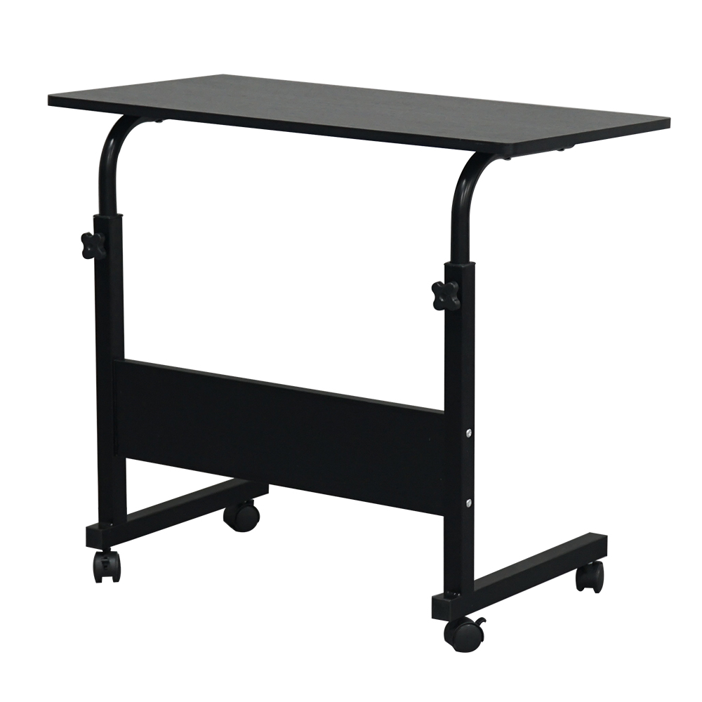 Adjustable Height Mobile Computer Desk Rolling Computer Desk, Height Adjustable Mobile Laptop Stand Desk Rolling Cart, Mobile Small Standing Desk Portable Rolling Laptop Desk Overb