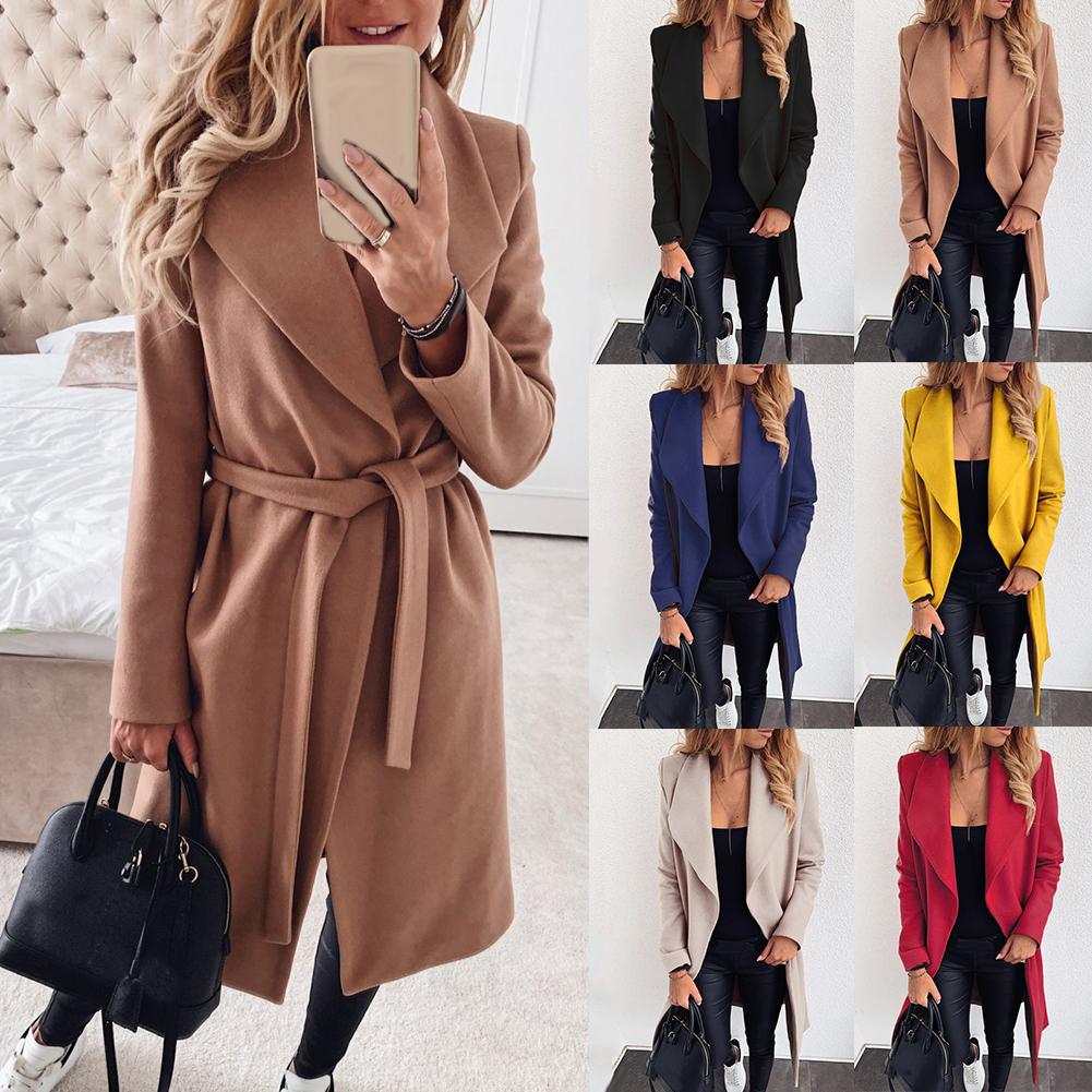 New Fashion Lapel Wool Coat