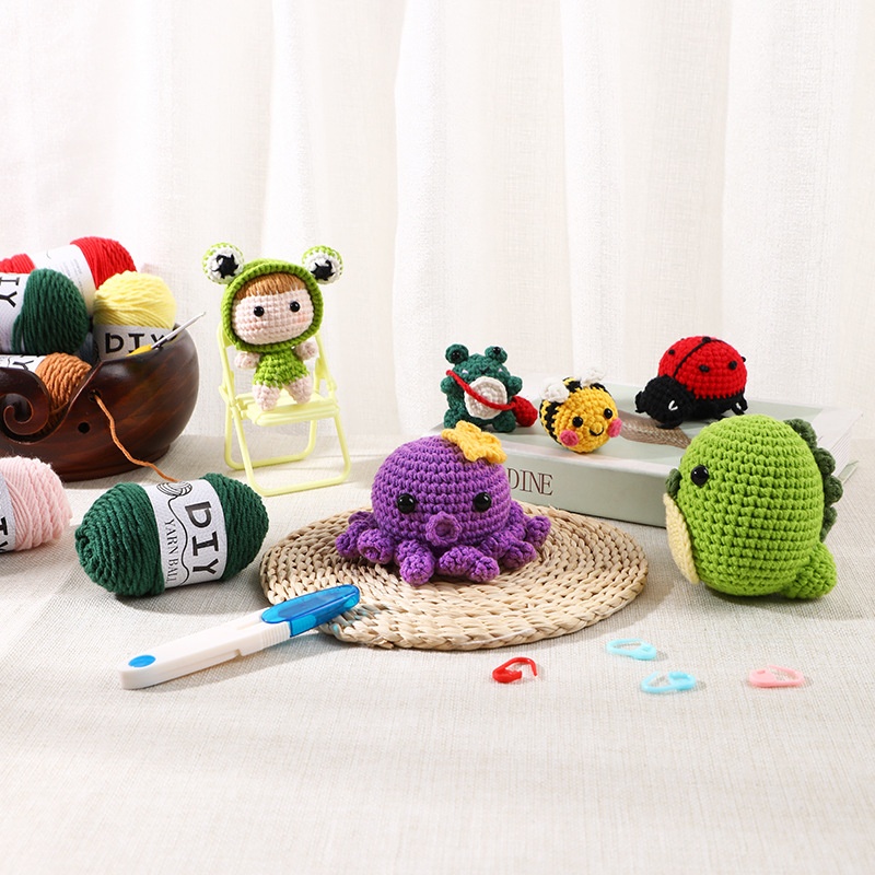 Frog Crochet Kit Beginners DIY