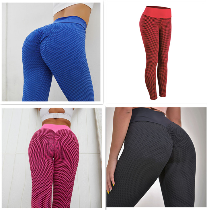 Plaid Leggings Fitness Yoga Pants Women's Seamless High Waist Leggings Breathable Gym Set4 - Shop at LoveMi