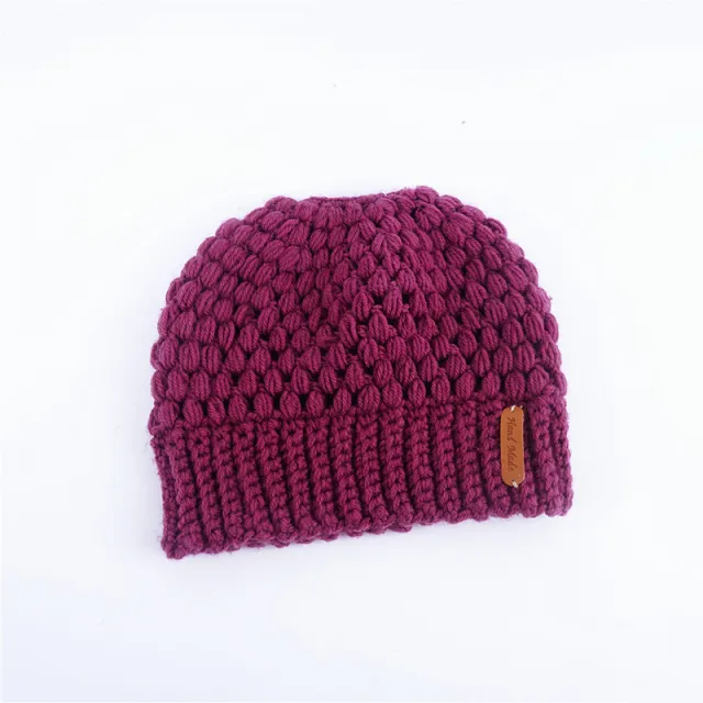 European And American New Knitted Hat Ladies Warm Ear Protection Taro One Size - Shop at LoveMi