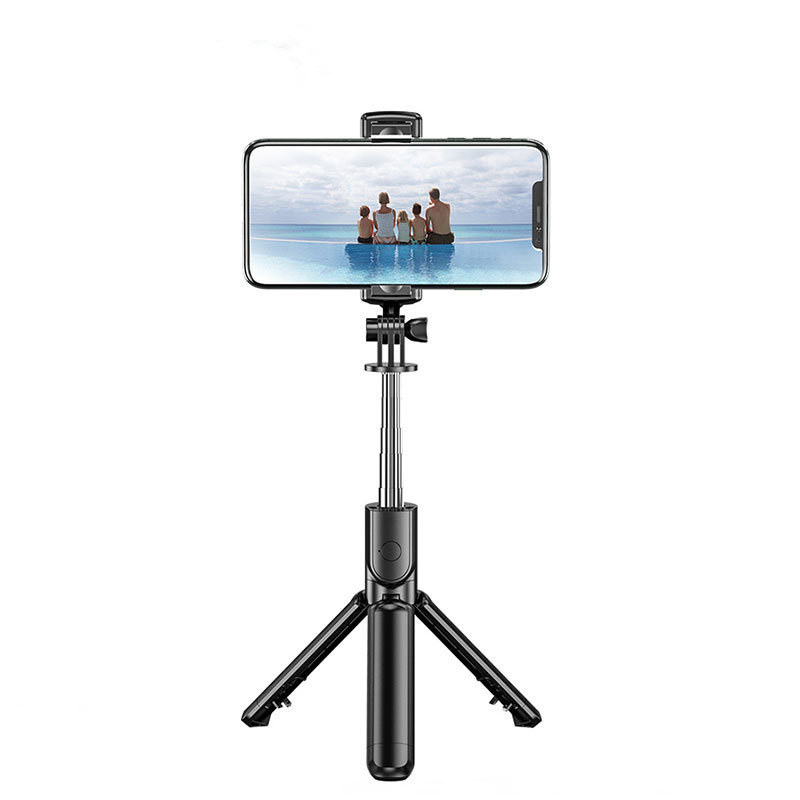 Compatible with Apple, Bluetooth Selfie Stick Mobile Remote Control Tripod - Image 3