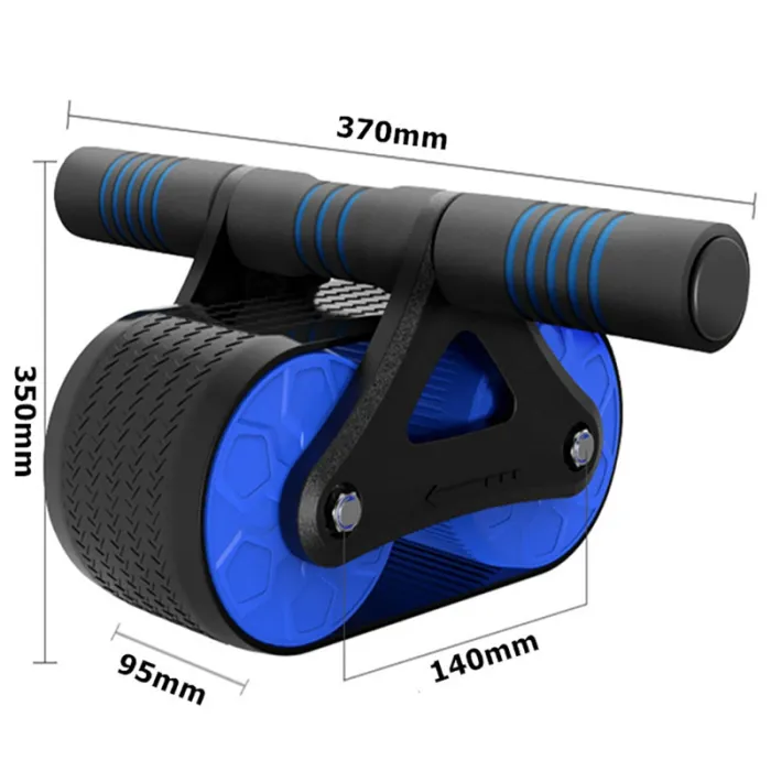 Double Wheel Ab Roller with Automatic Rebound, Core Exercise Wheel for Home Workouts - detail photo 2