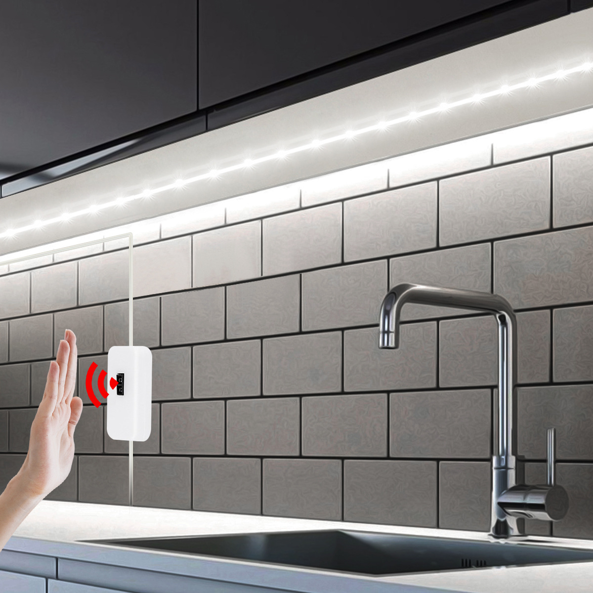 LED Light With Usb Hand Scan Sensor Wardrobe Light