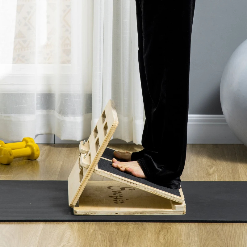 Soozier Calf Stretcher, Non-Slip Slant Board, Adjustable Incline Board For Calf Stretching, Foldable And Portable