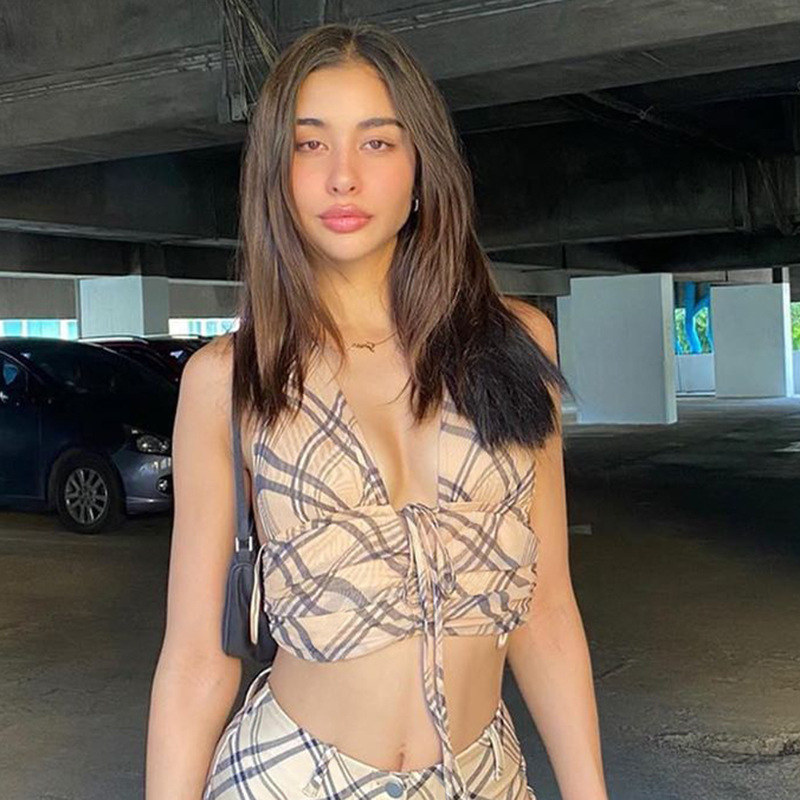 Vintage Plaid Print High-waist Pleated Skirt