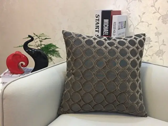 Home Decorative Sofa Throw Pillows Flannel Cushion