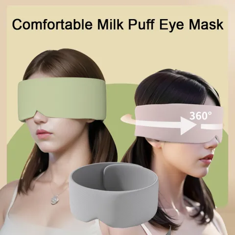Silk Cotton Padded Eye Full Cover Block Light Blindfold