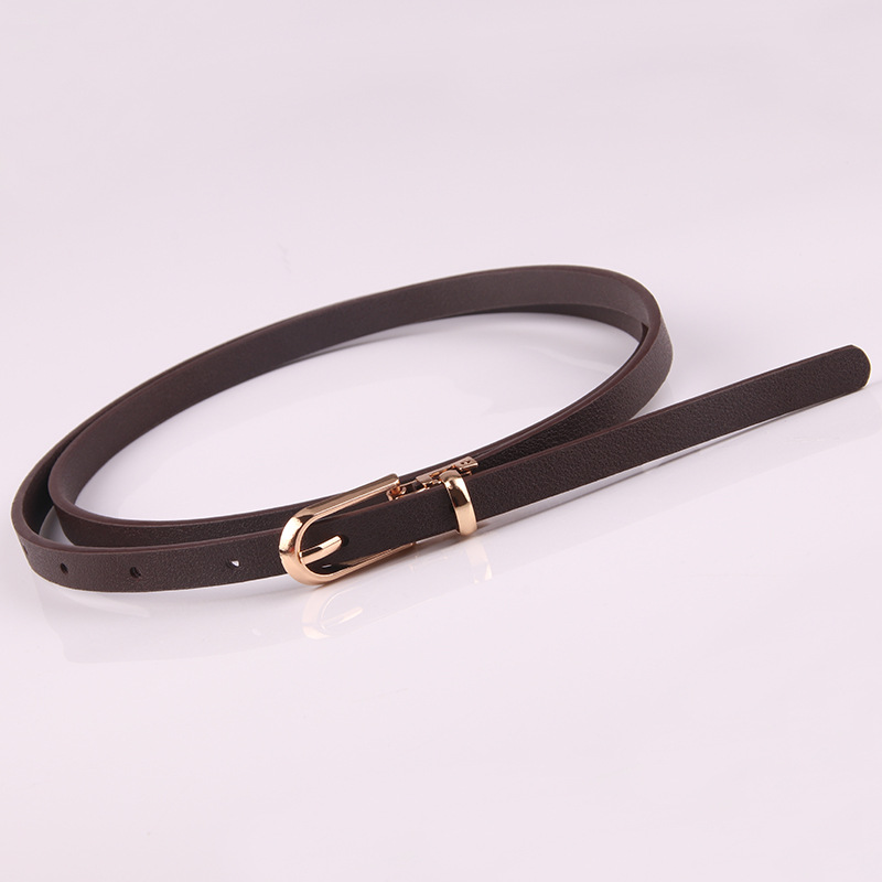 Title 7, Sweater Thin Belt Ladies All-match Pin Buckle P...