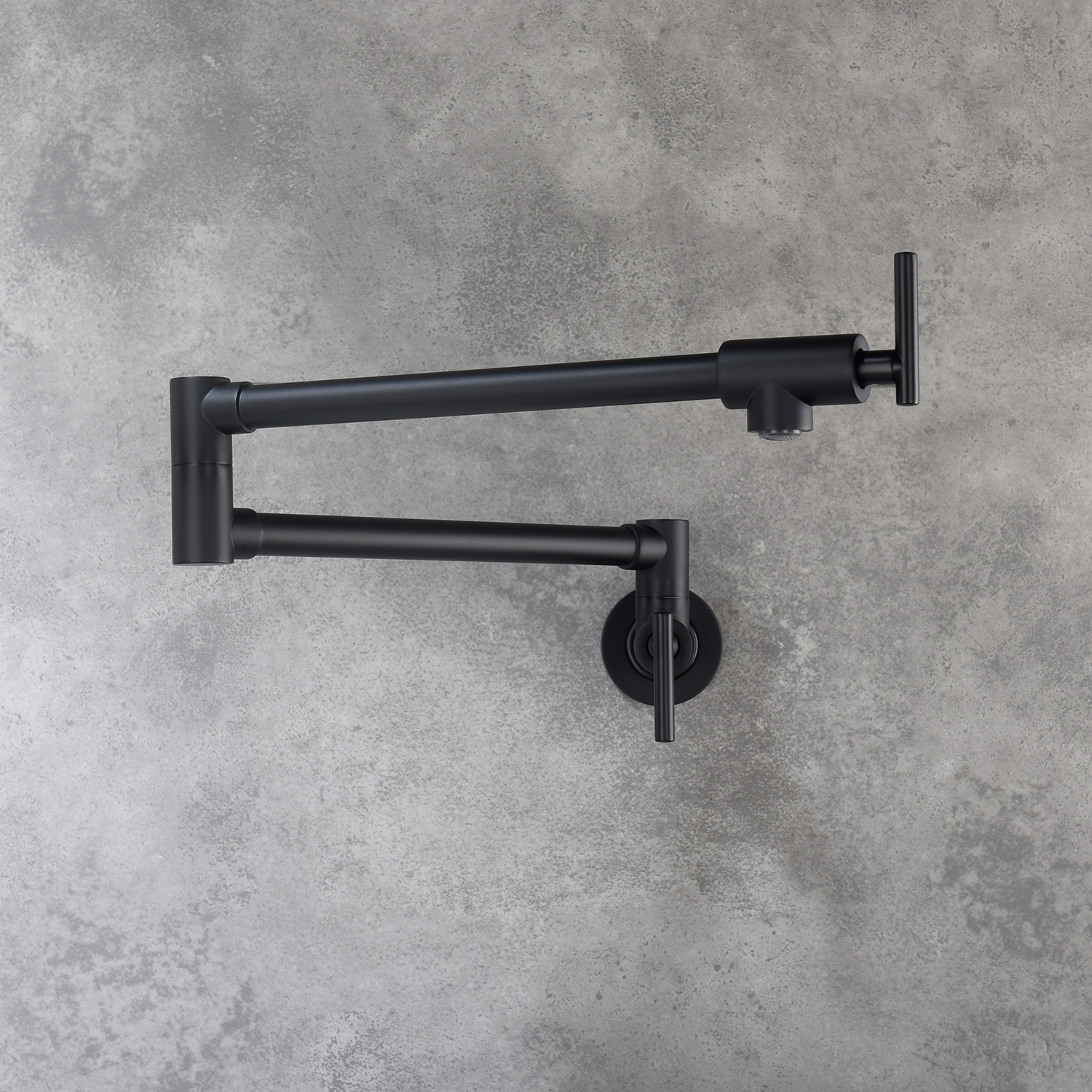 Pot Filler Faucet Wall Mount Matte Black