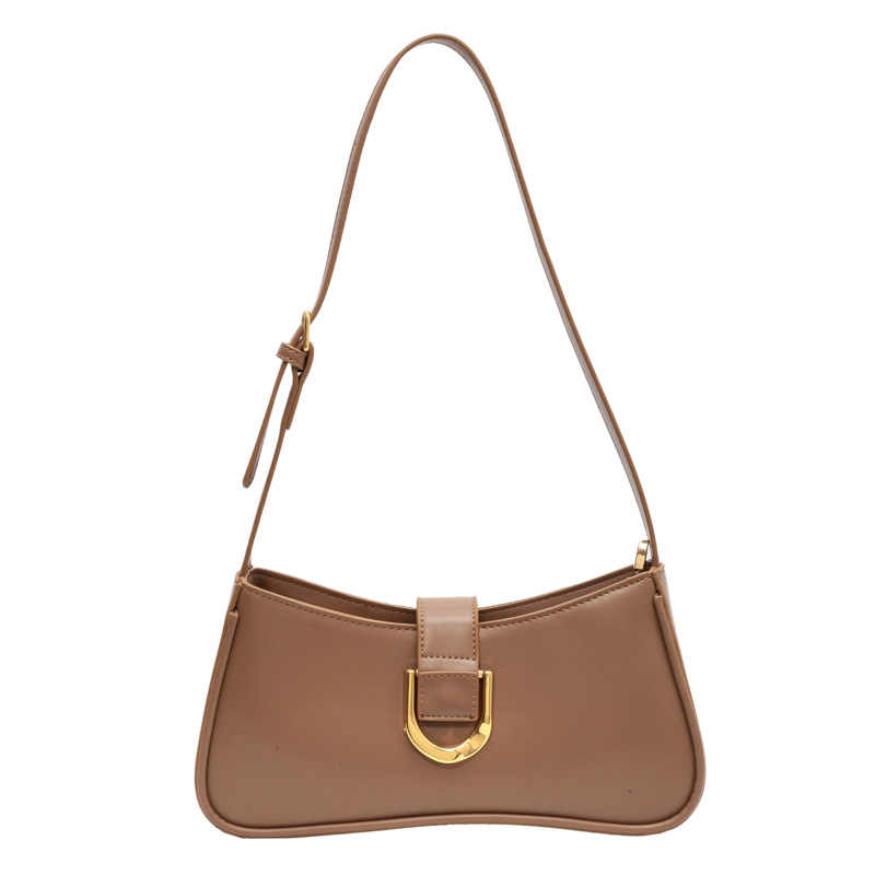Small Bag Women's Bag Niche Design One Shoulder Underarm Bag Baguette Bag Ladies Backpack Khaki - Shop at LoveMi