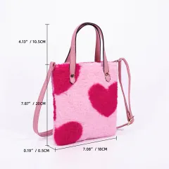 European And American Shoulder Bag Girls In Autumn And Winter - Pink - View 1
